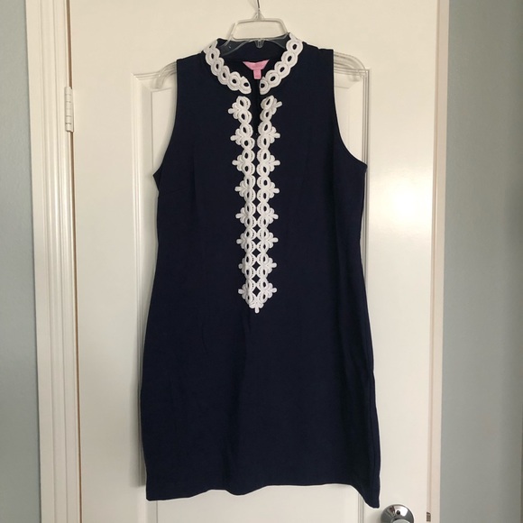 callista lace trim dress